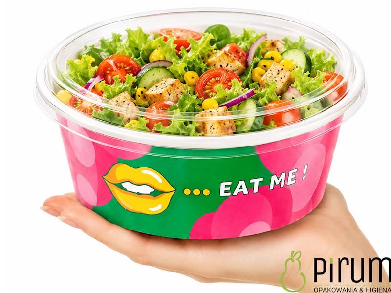 $ Miska 750ml PAP 150mm EAT ME Pokepack 50szt 