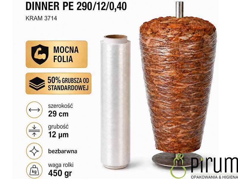 Folia DINNER PE 290/12/0,40 Kram 3714