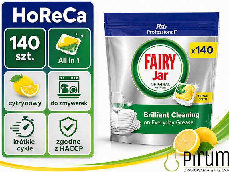 Fairy Jar 140szt PRO AllinOne Kapsułki do Zmywarki