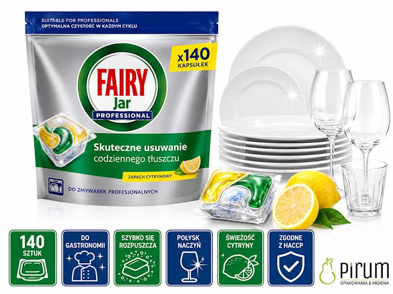 Fairy Jar 140szt PRO AllinOne Kapsułki do Zmywarki