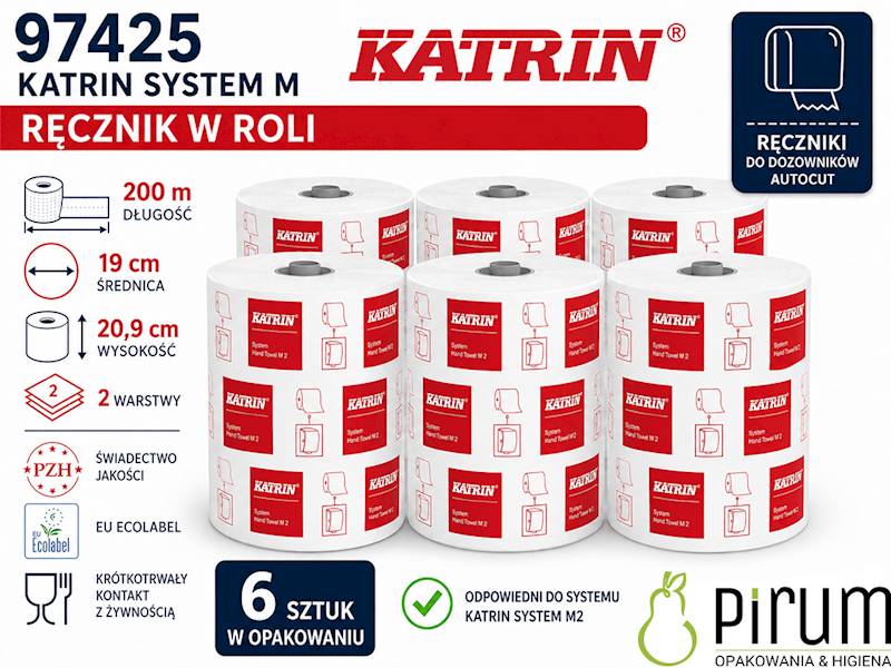 Katrin 97425 System M Rola 200m 2w super biały 6x 