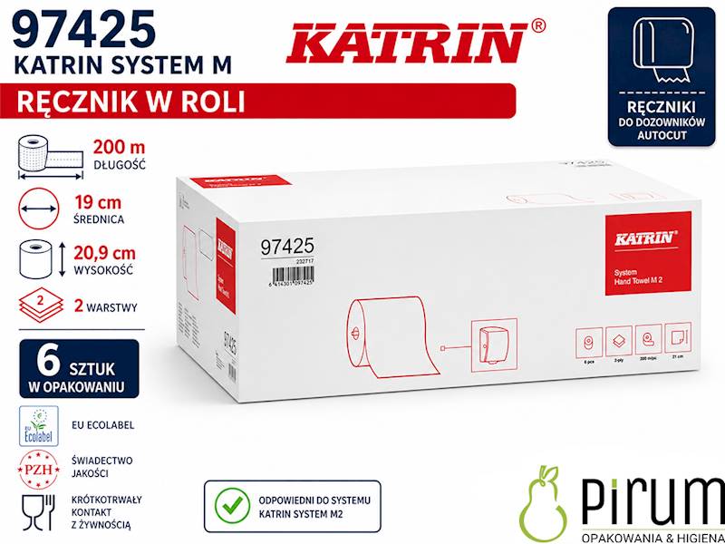 Katrin 97425 System M Rola 200m 2w super biały 6x 