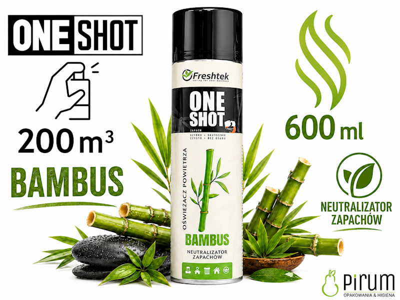 Freshtek 600ml One Shot BAMBUS Neutralizator