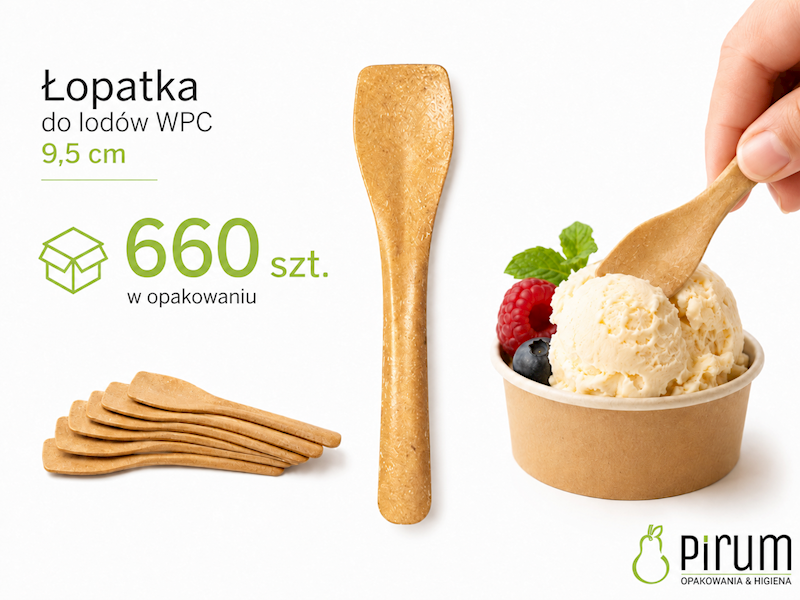 Łopatka do lodów WPC 9,5cm 45873 Papstar 660szt 