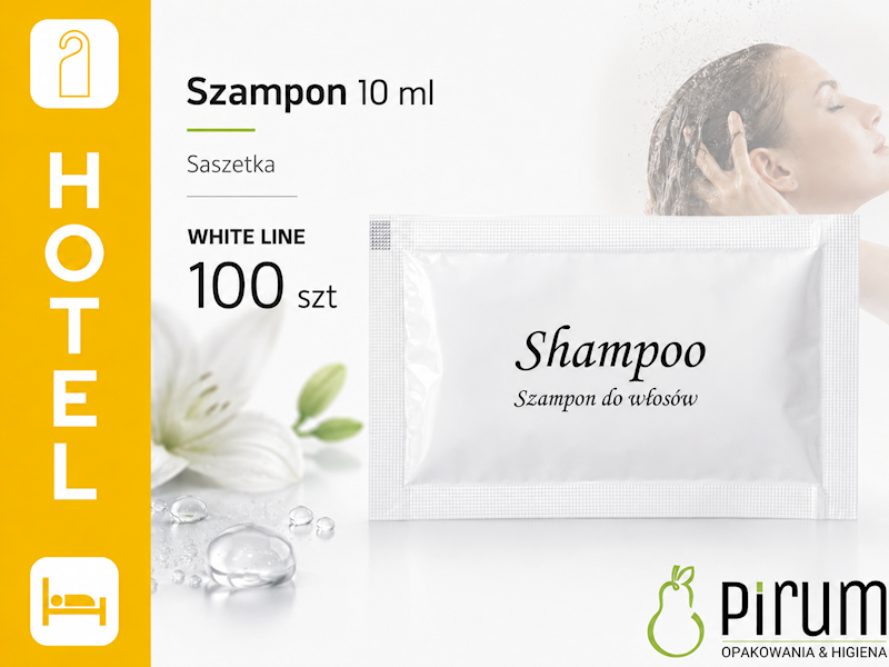 Szampon 10ml Saszetka Midel WHITE LINE 100szt