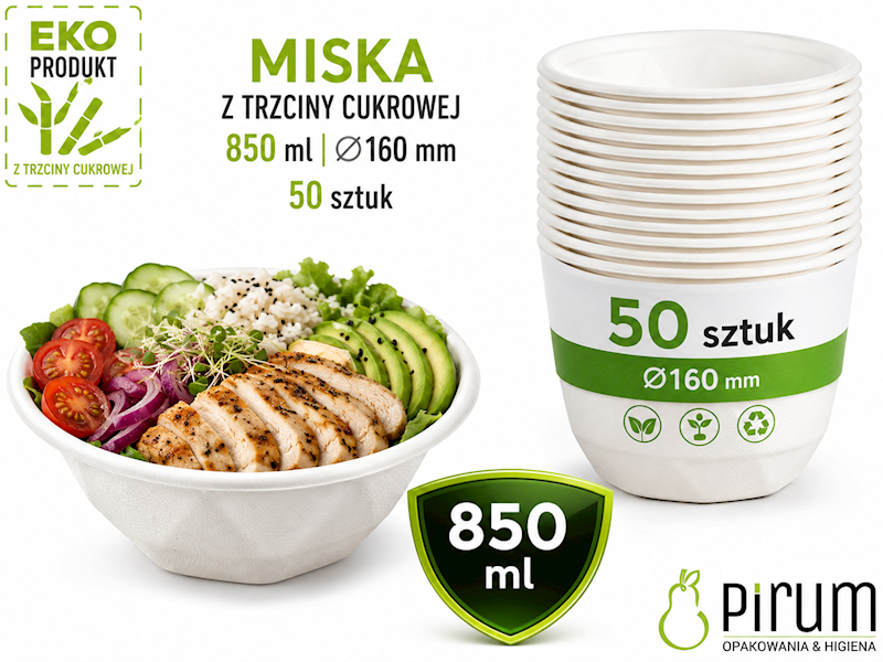 Miska 850ml TRZCINA 160mm 29891 Love Nature 50szt 
