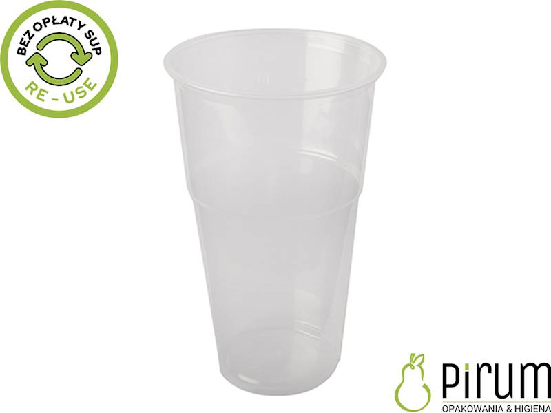 Kubek 500ml PP PIWO REUSE 45918 Papstar 50szt. 