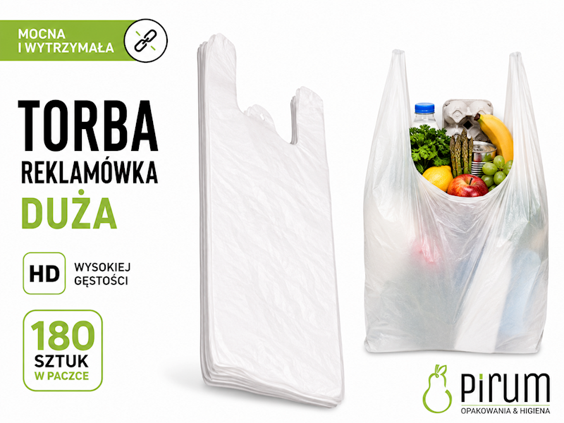 Torba 34x65HD Reklamówka Duża 13my 180szt. 