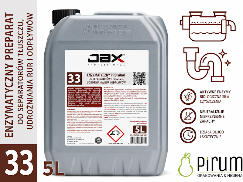 JAX 33" 5L Do Separatorów tłuszczu i Odpływów