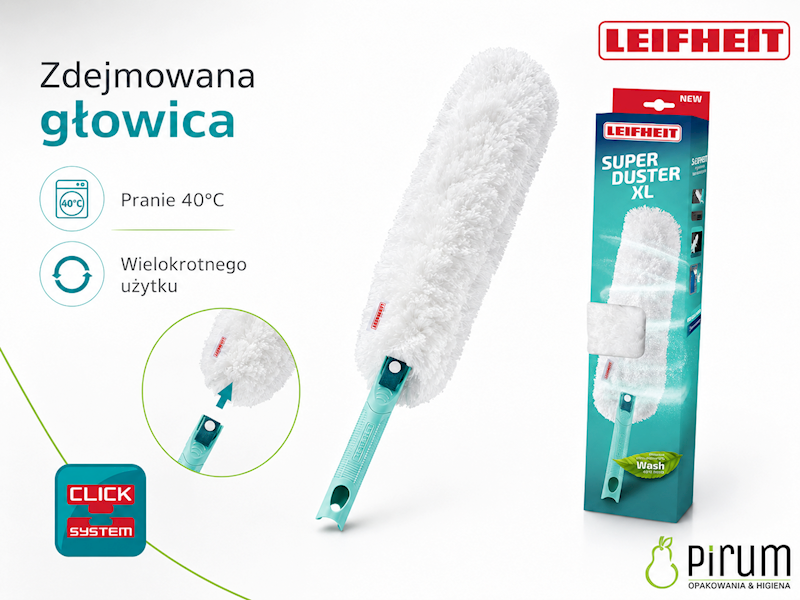 Leifheit Zmiotka do kurzu Superduster XL CLICK