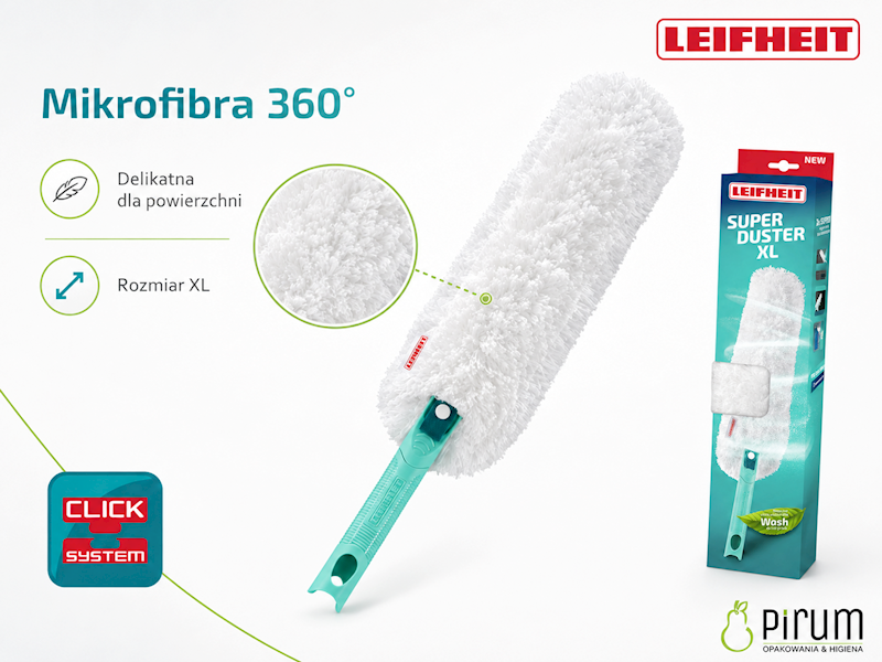 Leifheit Zmiotka do kurzu Superduster XL CLICK