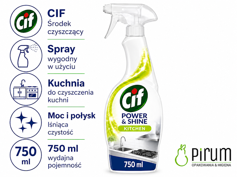 CIF 750ml Spray POWER & SHINE KUCHNIA
