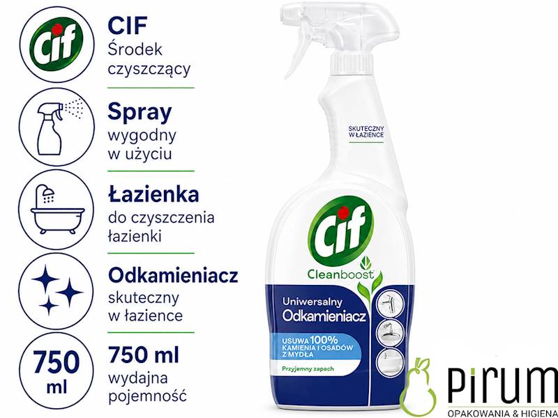 CIF 750ml Spray ODKAMIENIACZ Cleanboost