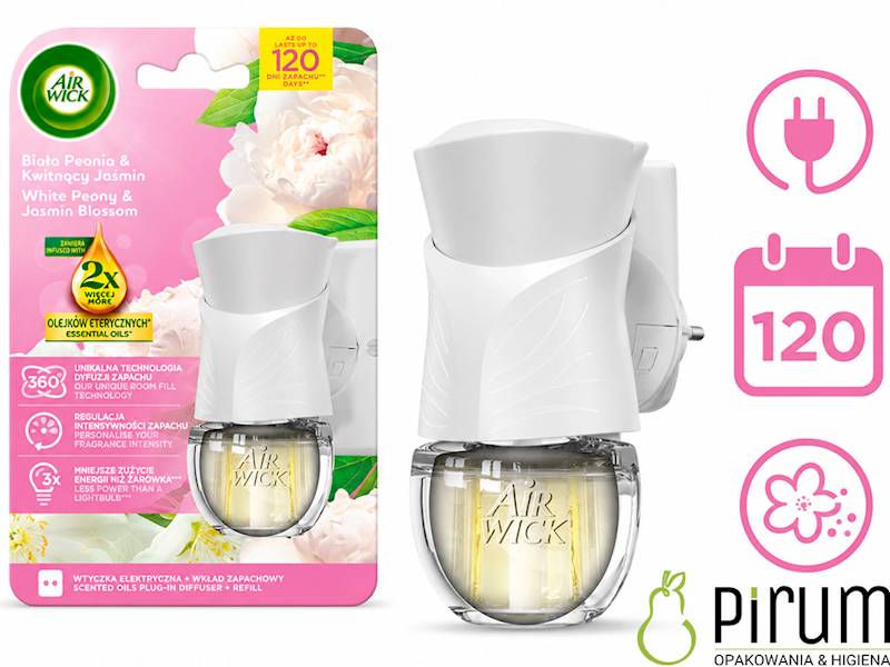 AirWick Wtyczka Elektryczna+ 19ml White Peony &