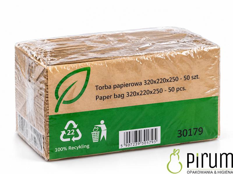 Torba 320x220x250 Ucho P^ BRĄZ CATERING LN 50szt