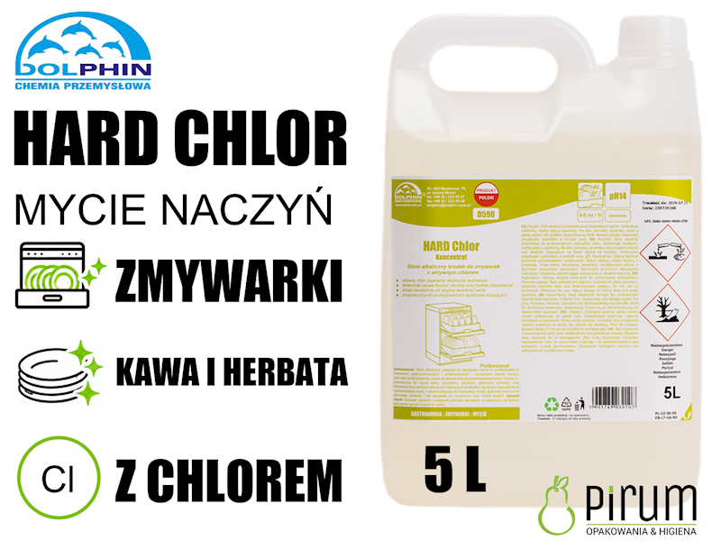 Dolphin 5L HARD CHLOR Płyn do Zmywarek