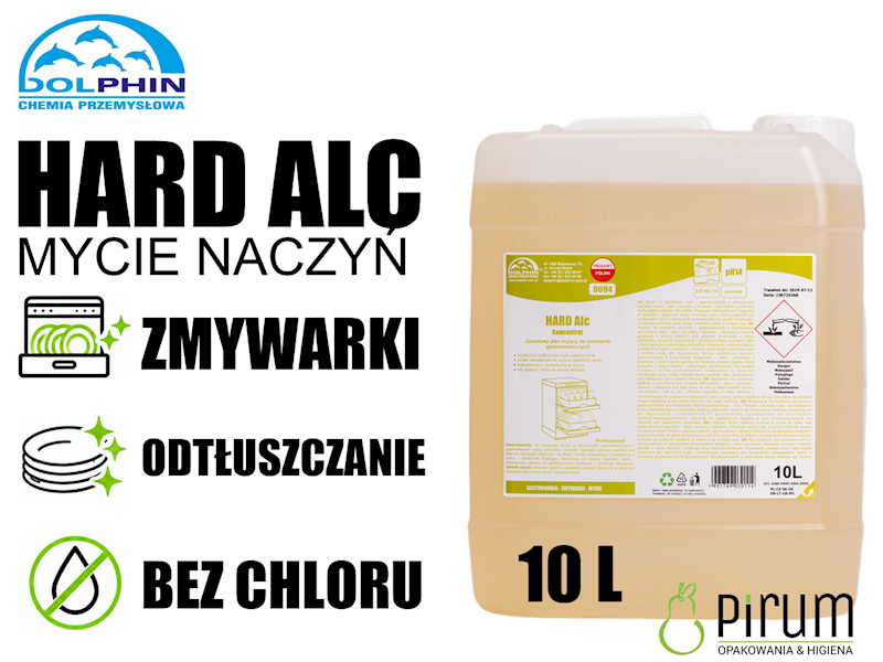 Dolphin 10L HARD ALC Płyn do Zmywarek