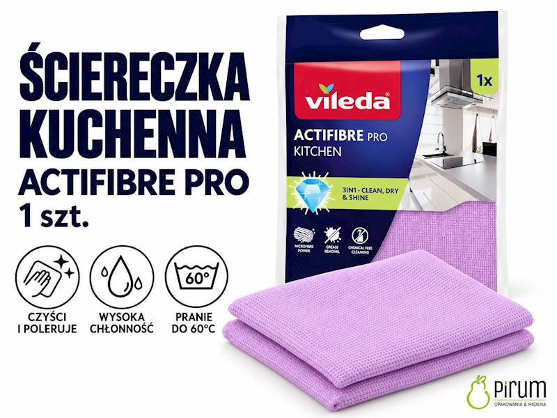 Vileda Ściereczka Actifibre Pro kuchenna 1 szt