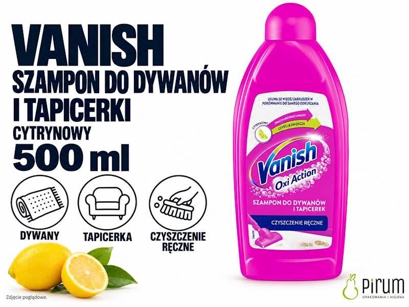 Vanish 500ml Oxi Action Szampon do Prania Dywanów 