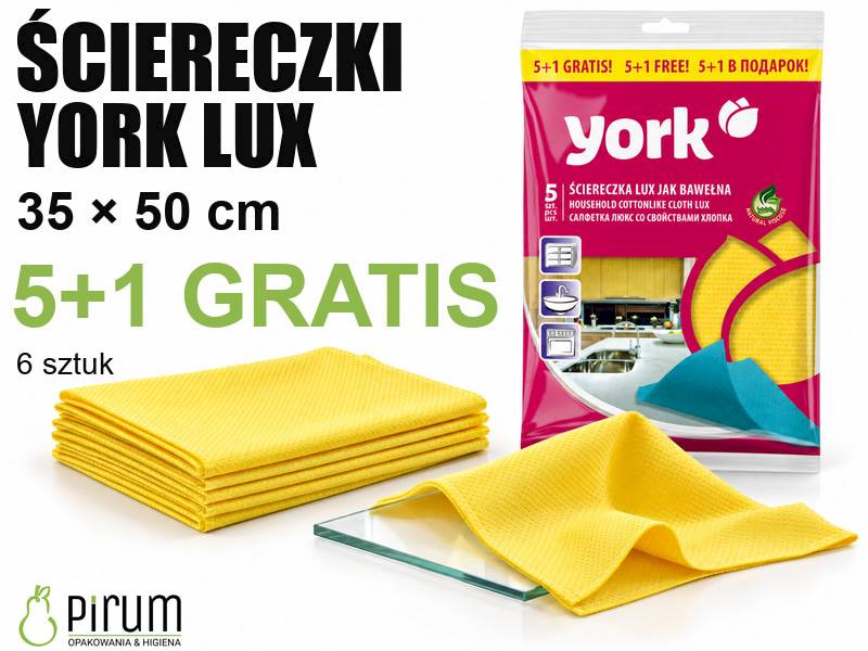 York Ściereczki LUX jak Bawełna 5+1 GRATIS