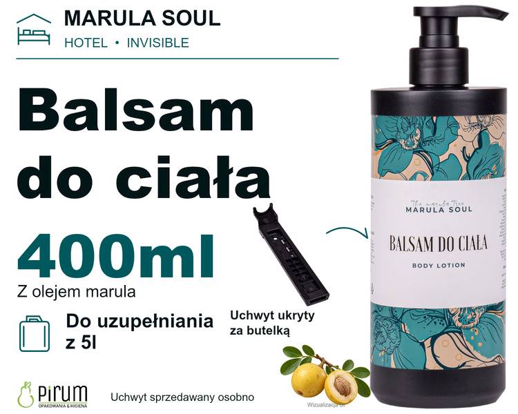 Marula Line 400ml INVISIBLE Balsam do Ciała Czarny