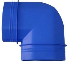 Kolano 90 poziome kanałów owalnych 133x53