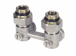 Zespół przyłączy do grzejnika 3/4"prosty z nyplami