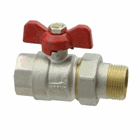 Zawór kulowy PREMIUM[z dławi.] ze śrubunkiem 1/2" 