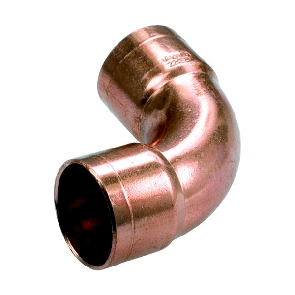 Łuk miedziany 90st., dwukielichowy wymiar 18