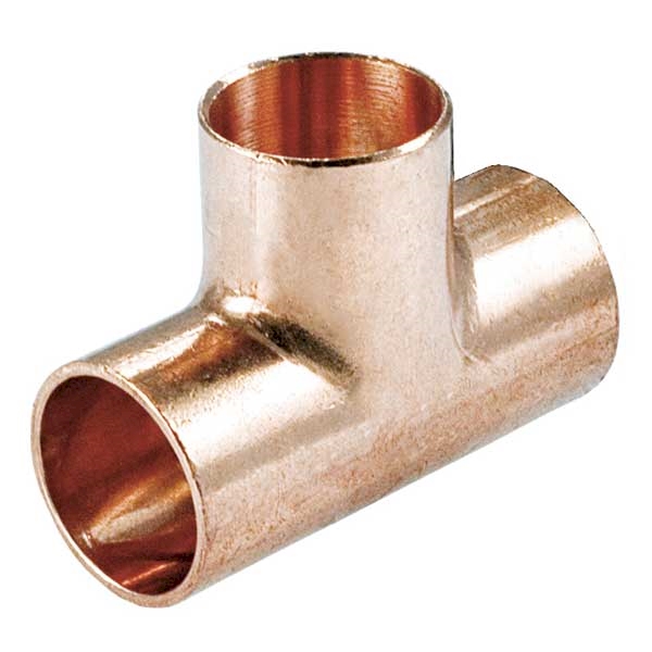 Trójnik miedziany redukcyjny 28x15x28