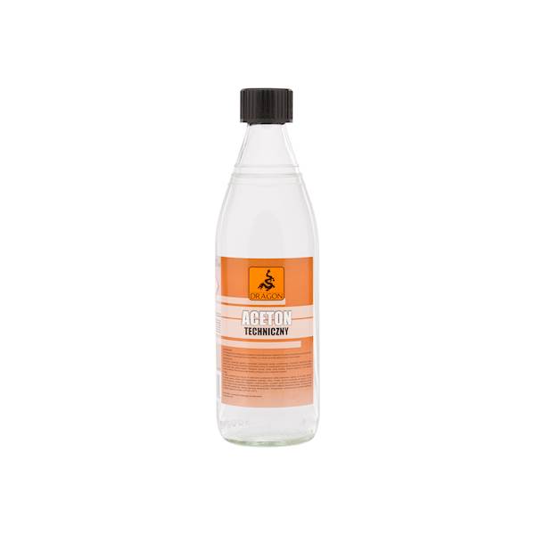Aceton techniczny Dragon 0,5L butelka szklana