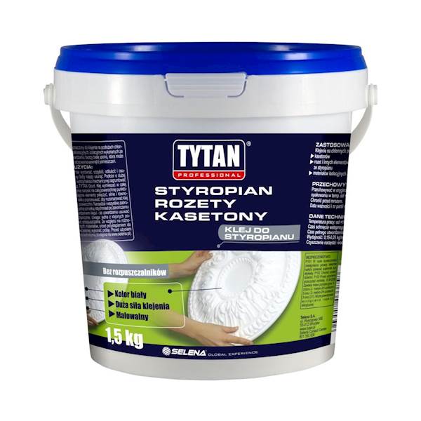 Klej do styropianu Tytan biały 1,5kg