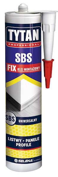 Klej montażowy do listew Tytan SBS FIX 290ml beż