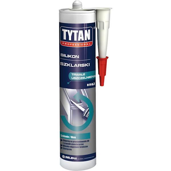 Silikon szklarski i do akwarium TYTAN brąz 280ml