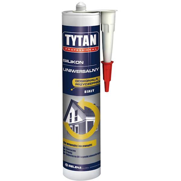 Silikon uniwersalny biały Tytan 280ml