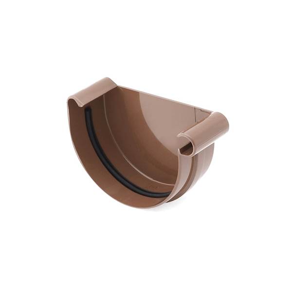 Denko prawe do rynien Bryza 125mm brązowe