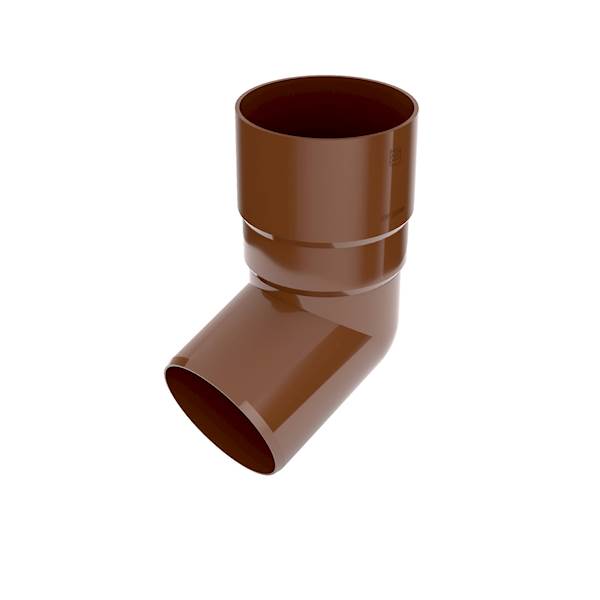 Kolano do rur Bryza 63mm brązowe 67,5 st.