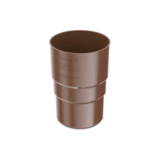 Złączka do rur spustowych Bryza 63mm brązowa