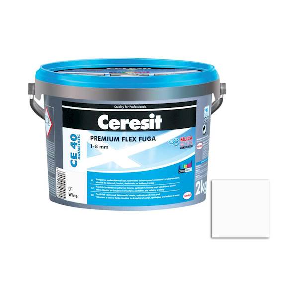 Fuga elastyczna Ceresit CE40 Aquast. biała 2kg