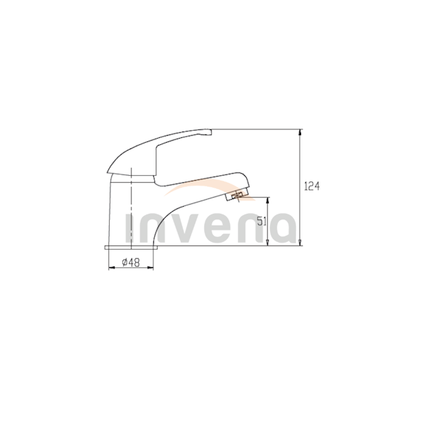 Bateria umywalkowa stojąca Invena PEREA 40mm