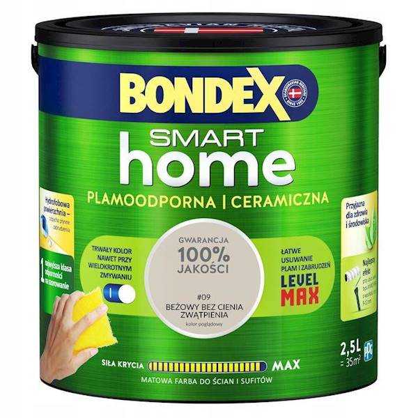 Bondex Farba ceram.Beżowy bez cienia zwątpien.2,5L