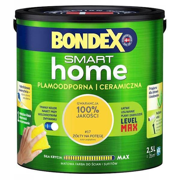 Bondex Farba ceram.Żółty na potęgę 2,5L