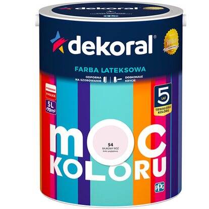 Emulsja Dekoral Moc Koloru bajkowy róż 5L