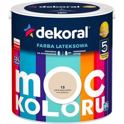 Emulsja Dekoral Moc Koloru latte macchiato 2,5L