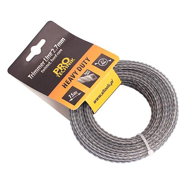 Żyłka do wykaszarki kwadr.skręc.wzmac. 2,4mm 15mb