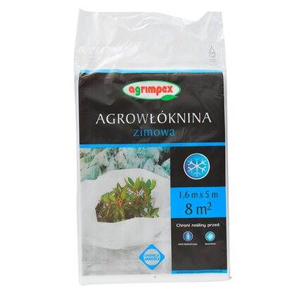 Agrowłóknina zimowa 1,6x5m biała Agrimpex 30g/m2