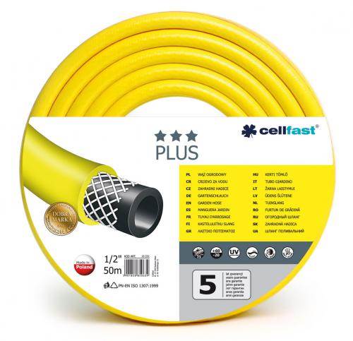 Wąż ogrodniczy CellFast żółty Plus 1/2" 50m 10-201