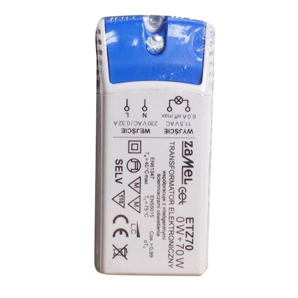 Transformator elektr.Zamel ETZ70 70W 230/11,5V