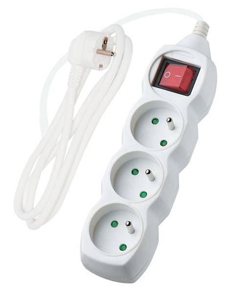 Przedłużacz dom.nierozbier.potrójny z/u+wył.3m