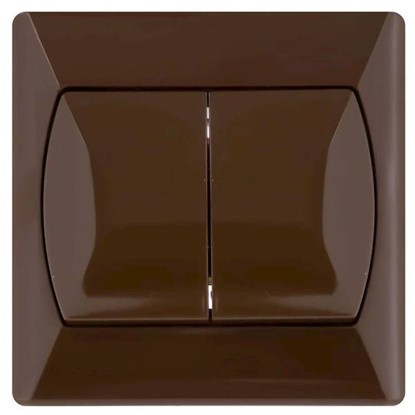 AKCENT Łącznik podwójny ŁP-2A brąz